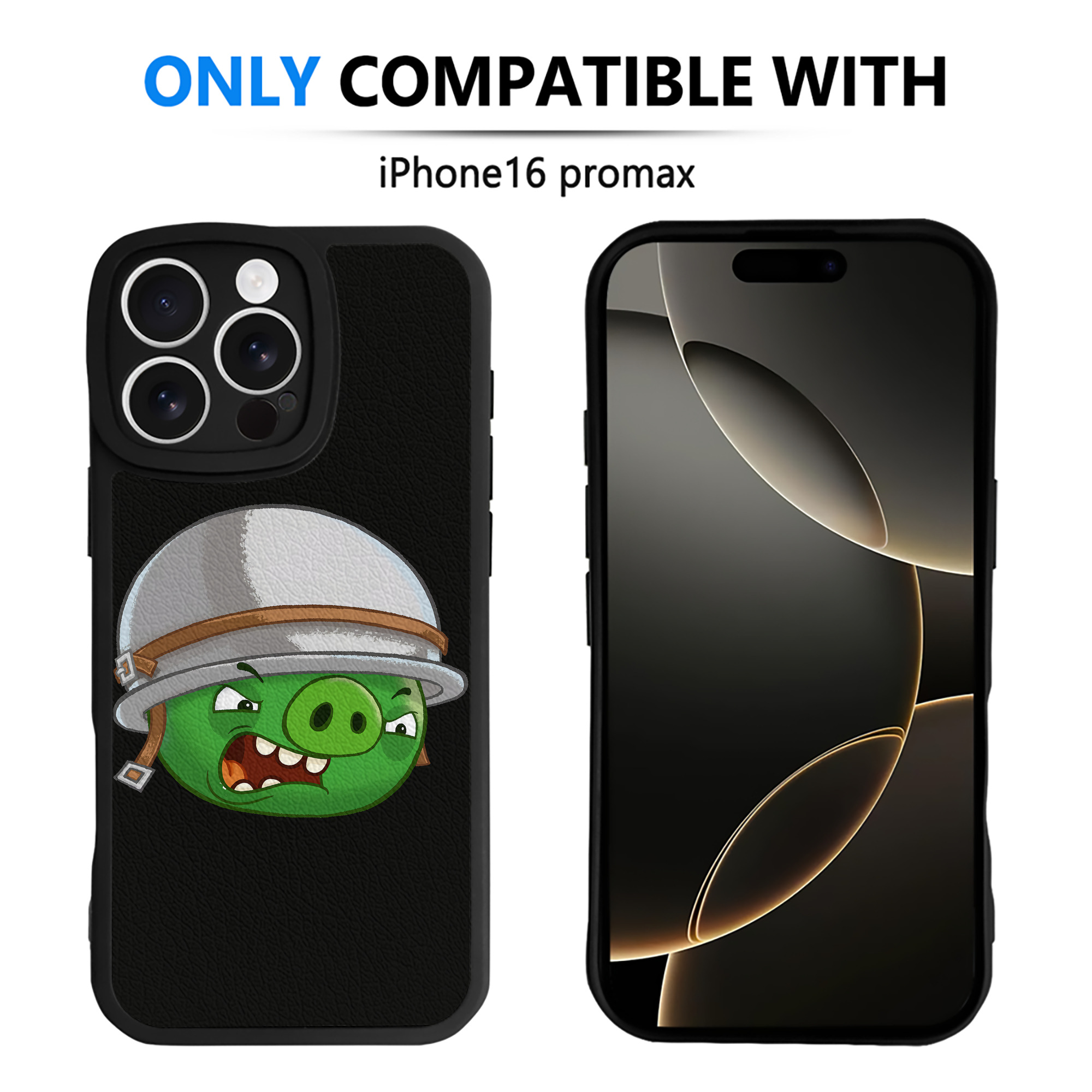 （画像用） Angry Birds アングリーバード 【iPhone 16シリーズ対応】シリコンスマホケース（レザー調） 材質：シリコン